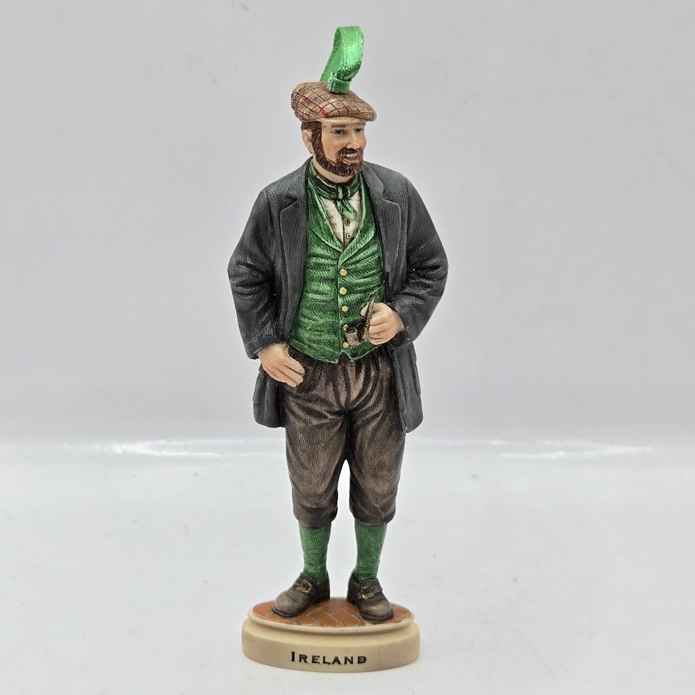 Irish Man Ornament Gentleman Figurine Victorian Top Hat Englishman 5" Ireland